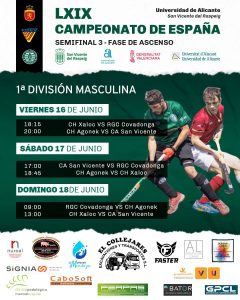 HORARIOS Fase de Ascenso a DHB Masculino